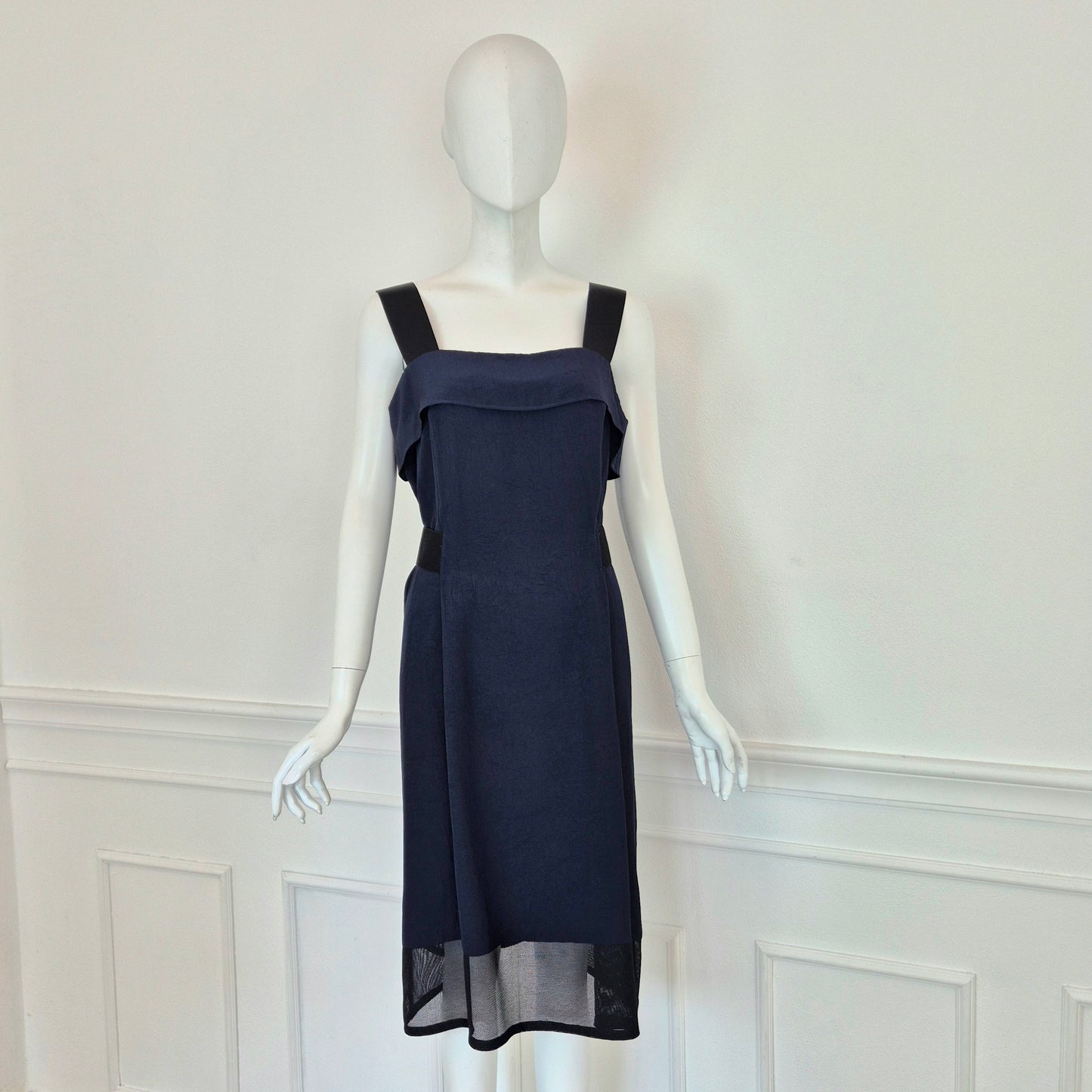 Issey Miyake | Abito blu con elastici