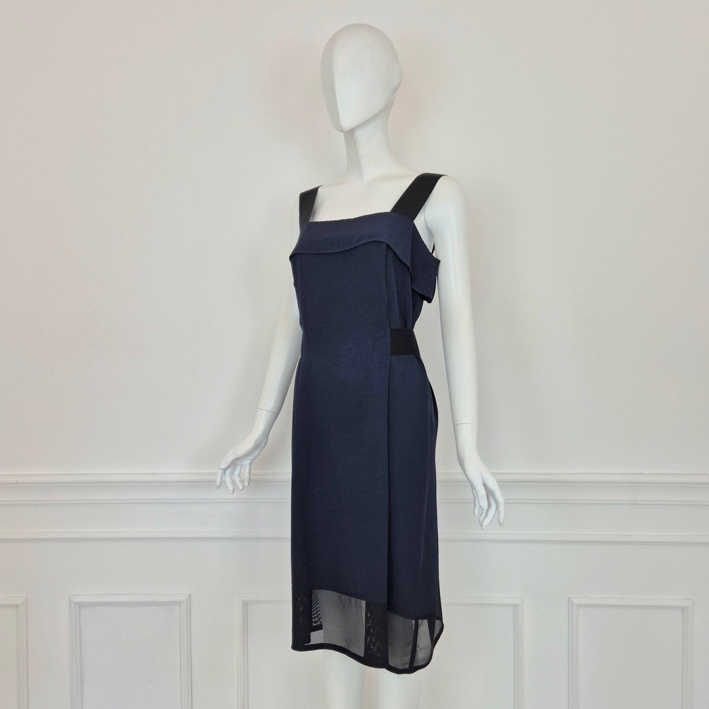 Issey Miyake | Abito blu con elastici
