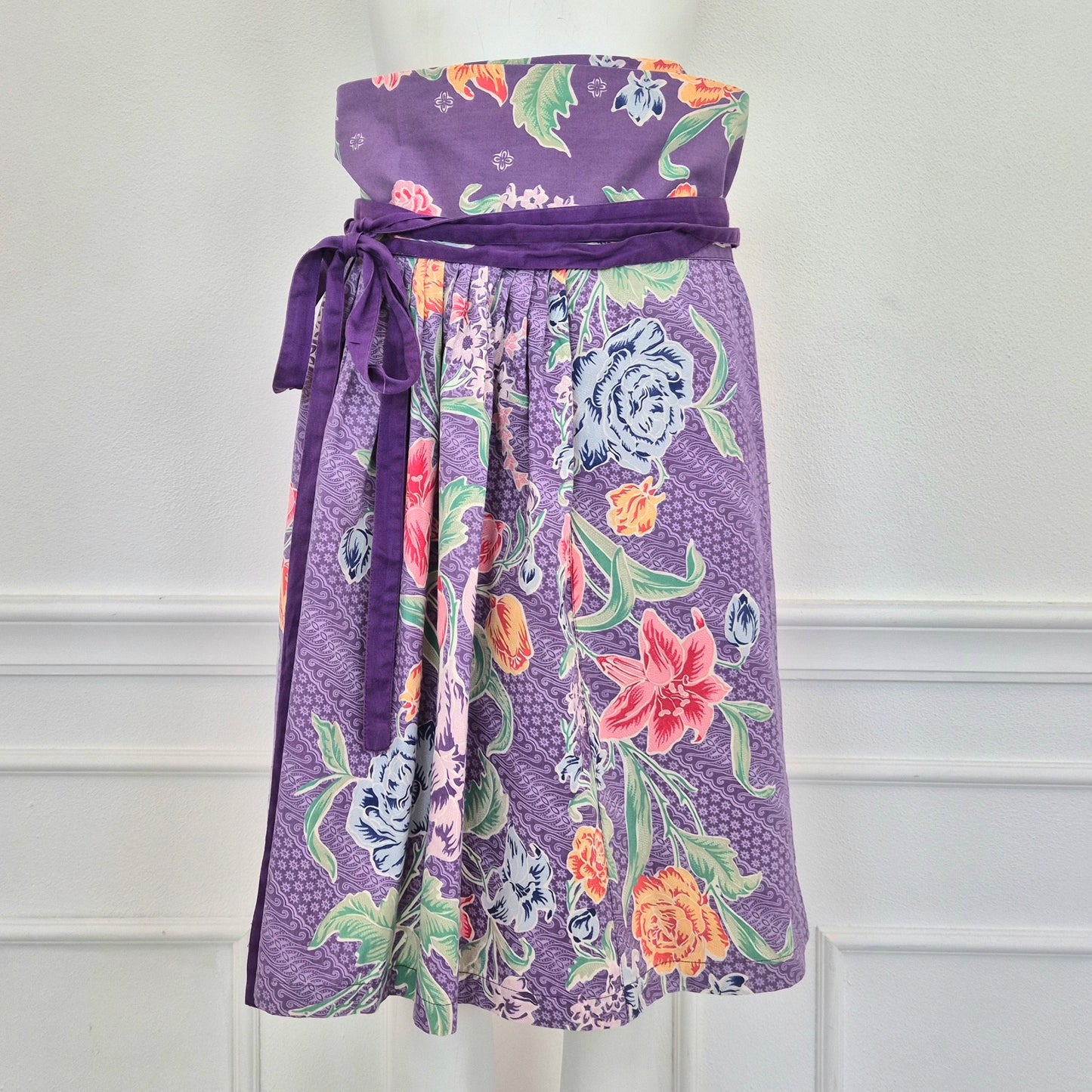 Kenzo | Gonna viola stampa floreale