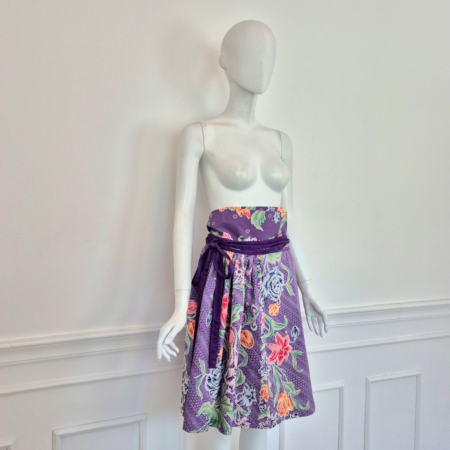 Kenzo | Gonna viola stampa floreale