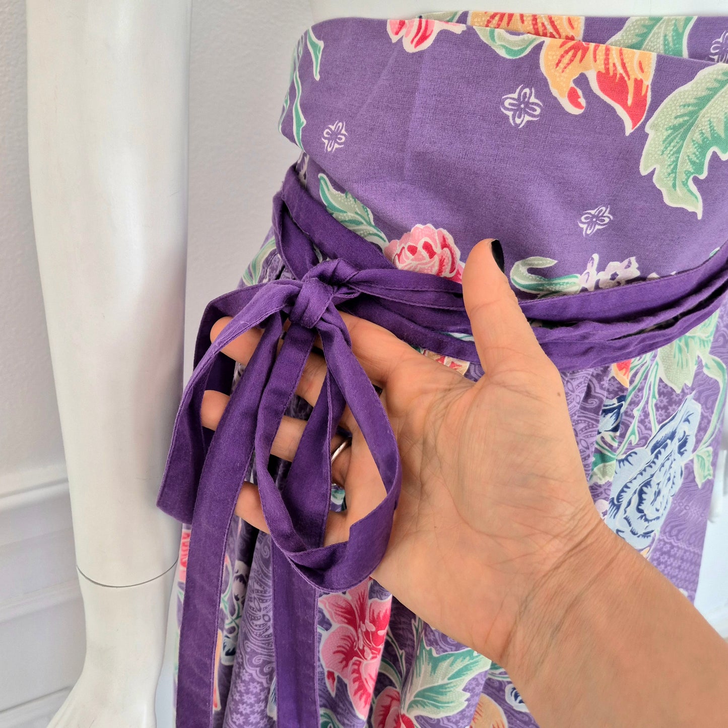 Kenzo | Gonna viola stampa floreale