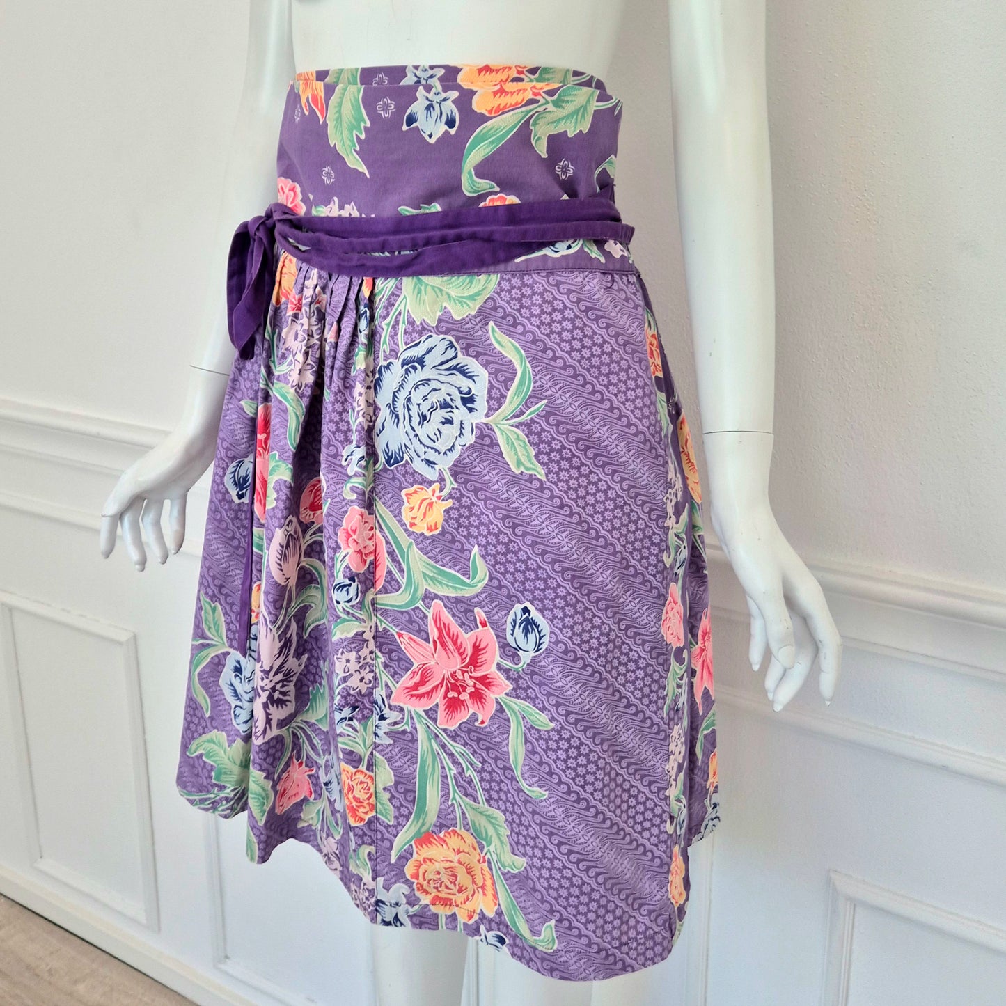 Kenzo | Gonna viola stampa floreale