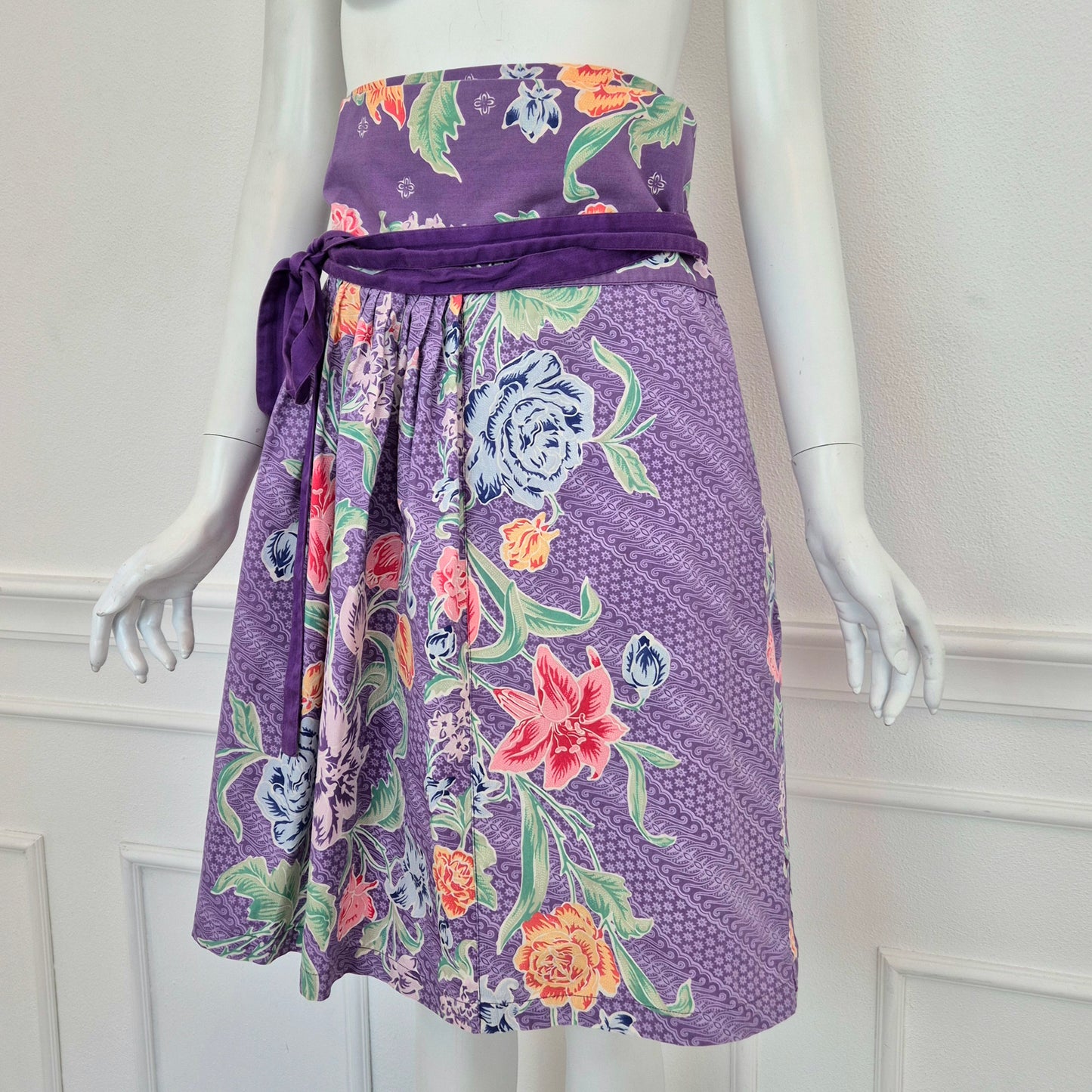 Kenzo | Gonna viola stampa floreale