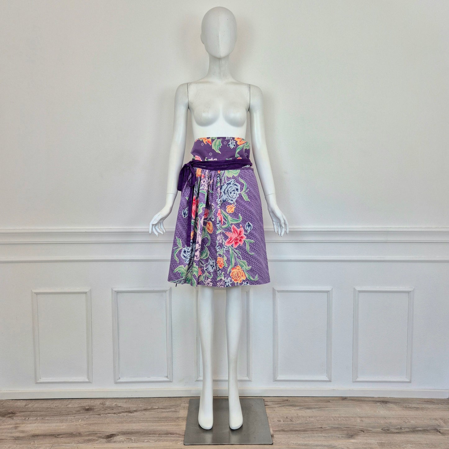 Kenzo | Gonna viola stampa floreale