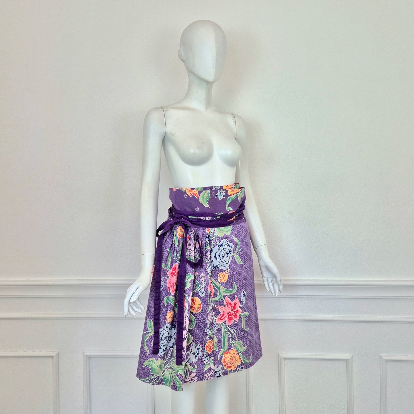 Kenzo | Gonna viola stampa floreale