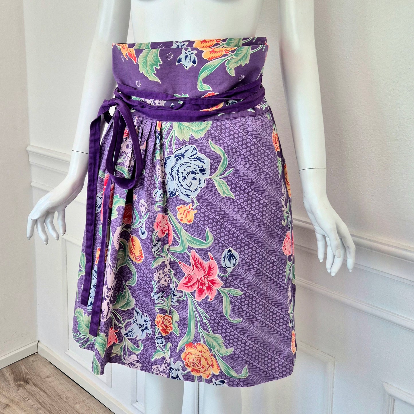 Kenzo | Gonna viola stampa floreale