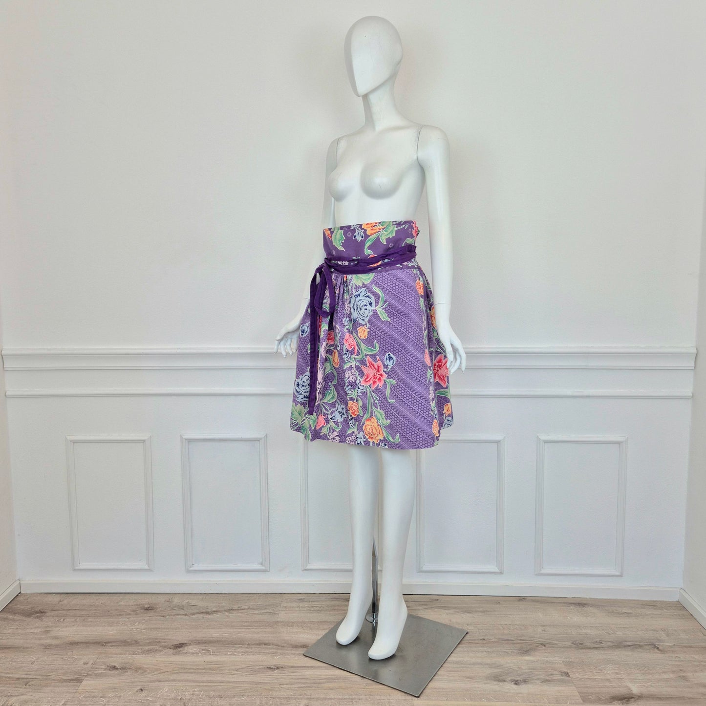 Kenzo | Gonna viola stampa floreale