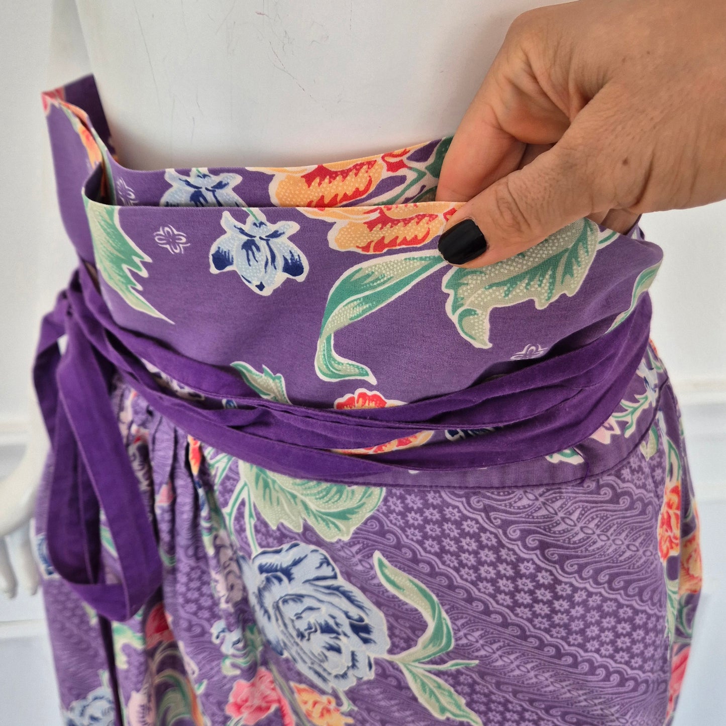 Kenzo | Gonna viola stampa floreale