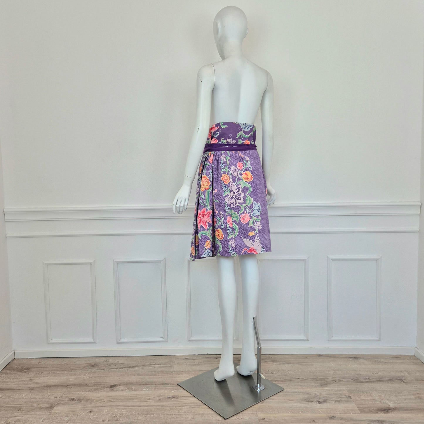 Kenzo | Gonna viola stampa floreale