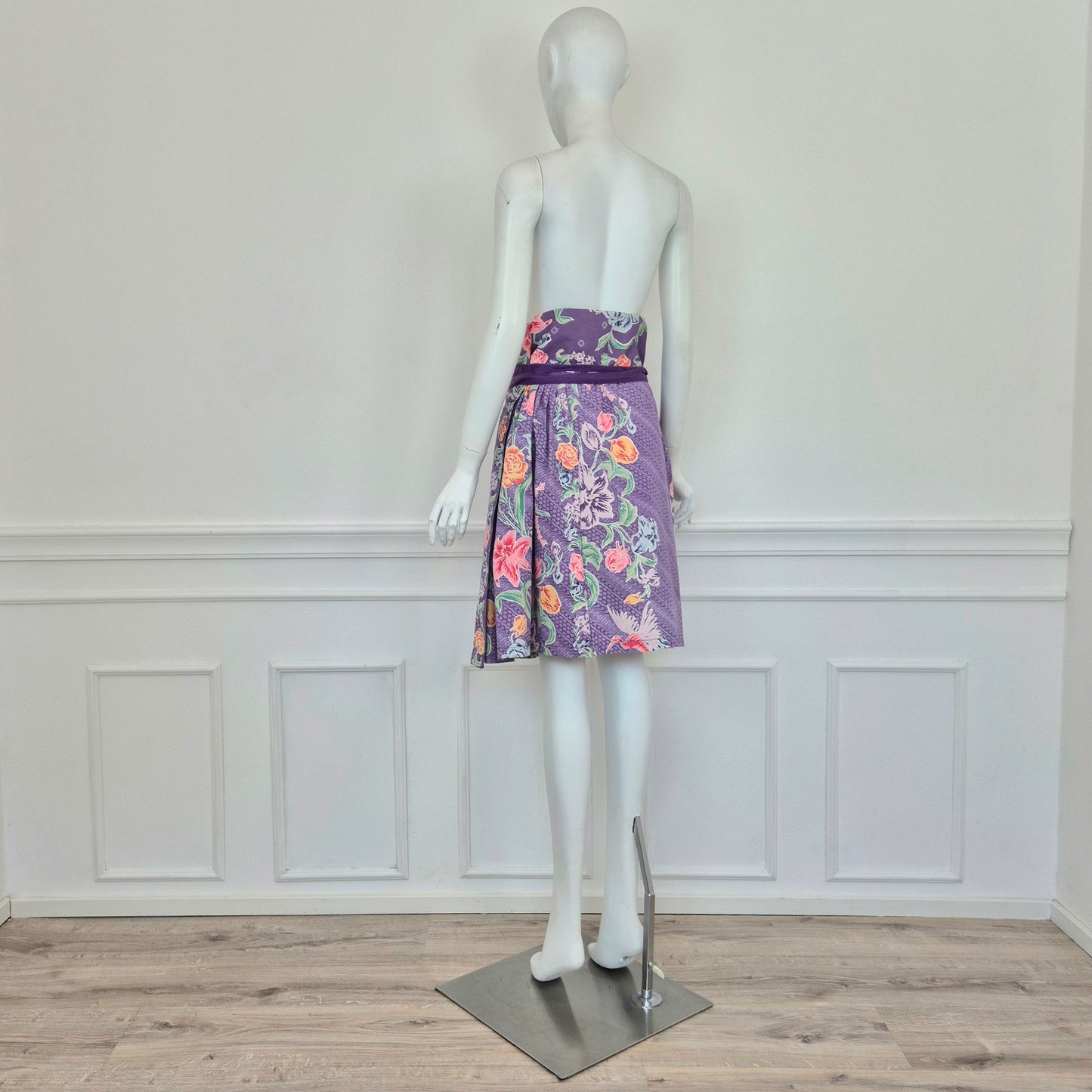 Kenzo | Gonna viola stampa floreale