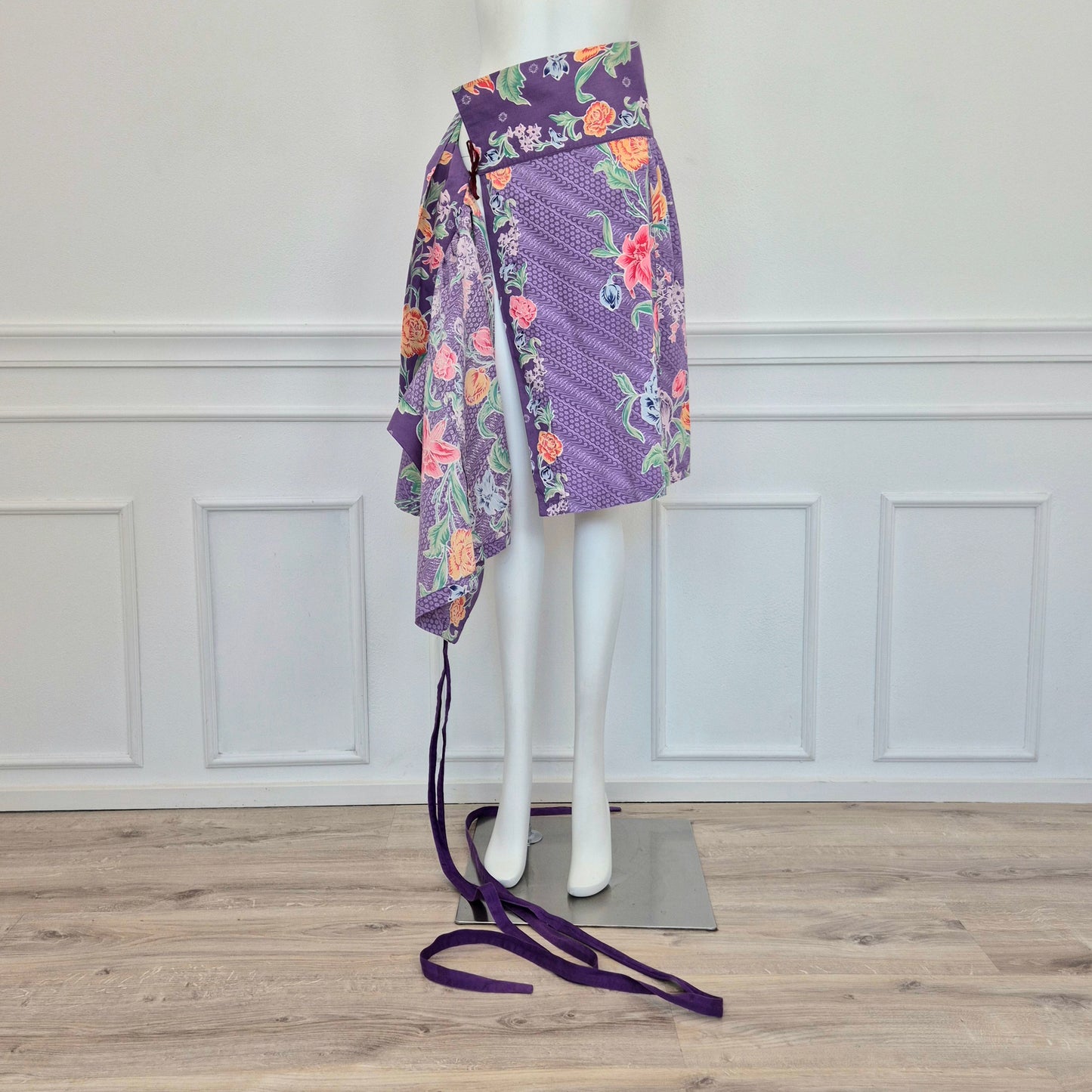 Kenzo | Gonna viola stampa floreale