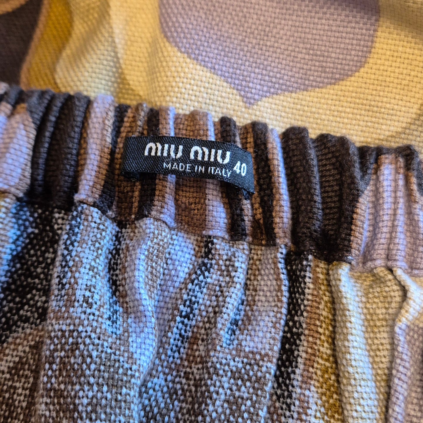 Miu Miu | Minigonna optical ss2005