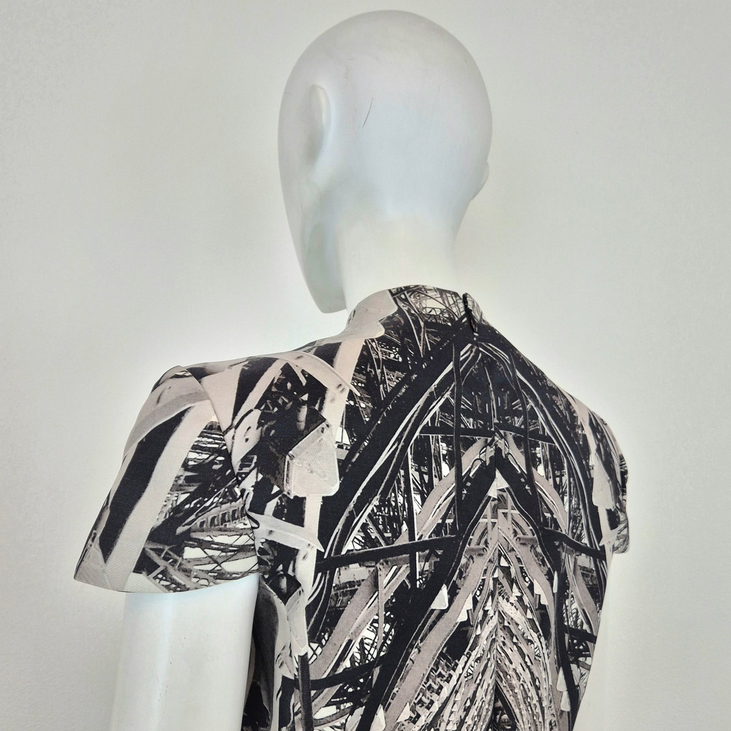 Alexander McQueen | Abito Eiffel Tower print SS 2009