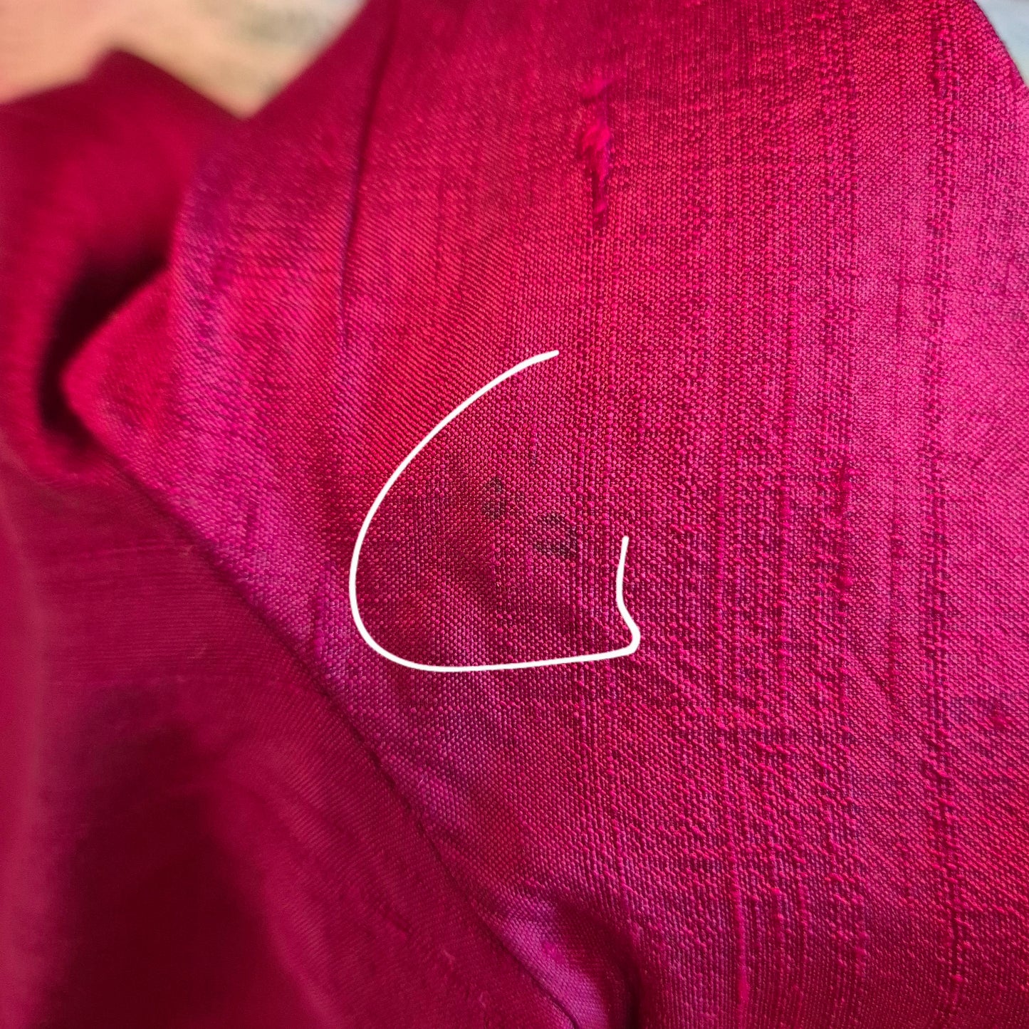 Romeo Gigli | Pantaloni rossi shantung di seta
