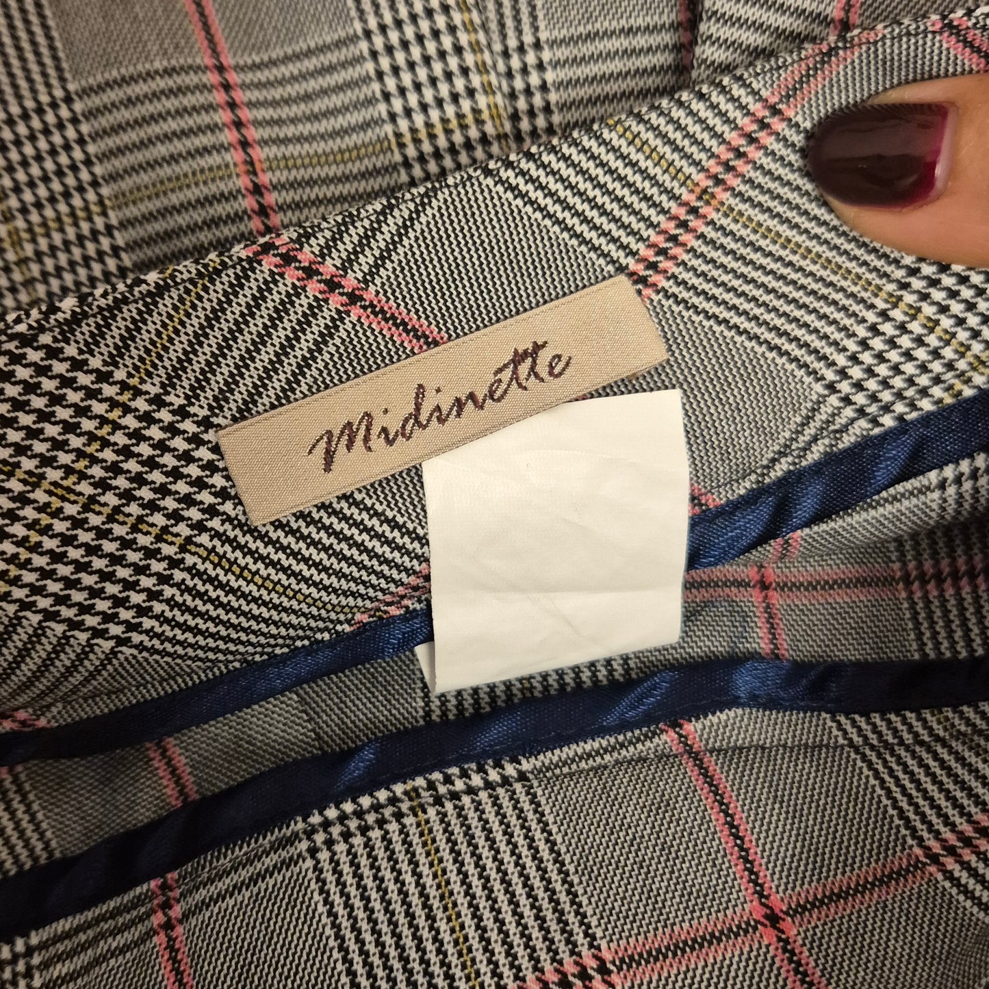 Midinette | Gonna midi a pieghe principe di Galles