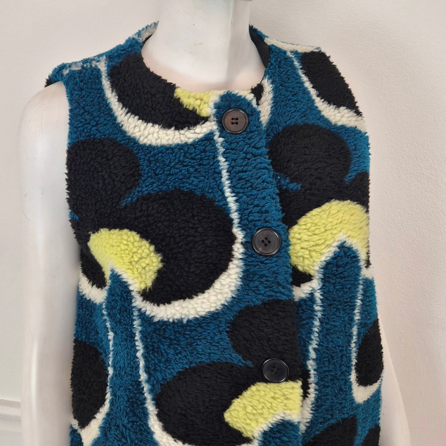 Marni | Gilet ecopelliccia stampa optical