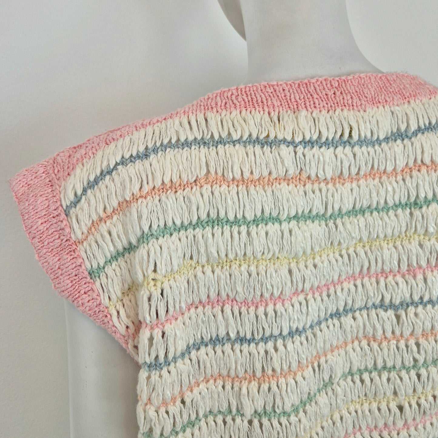 Courrēges | Gilet righe colori pastello