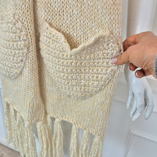 Moschino | Maxi sciarpa tasche cuore