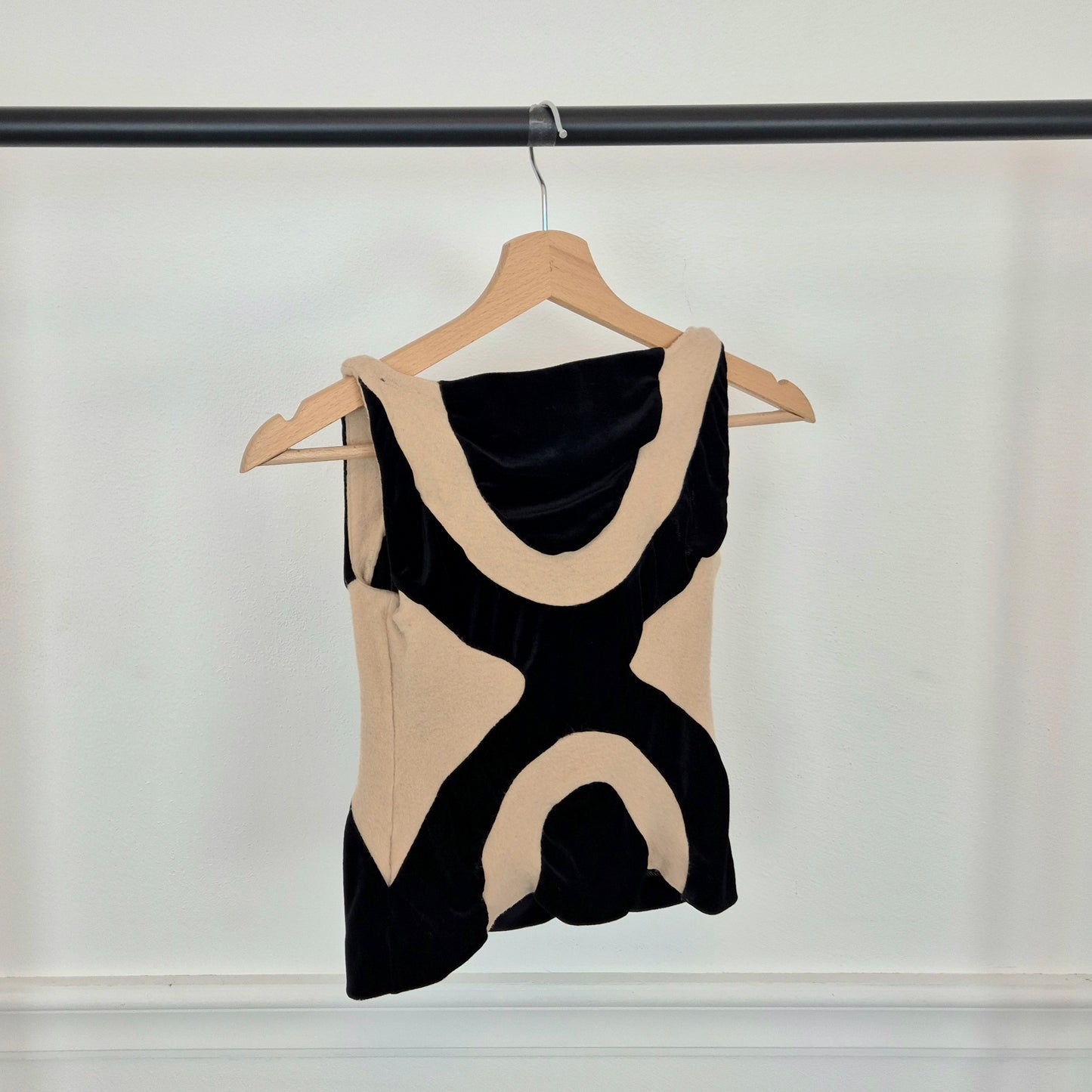 Sybilla | Top vintage in lana e velluto