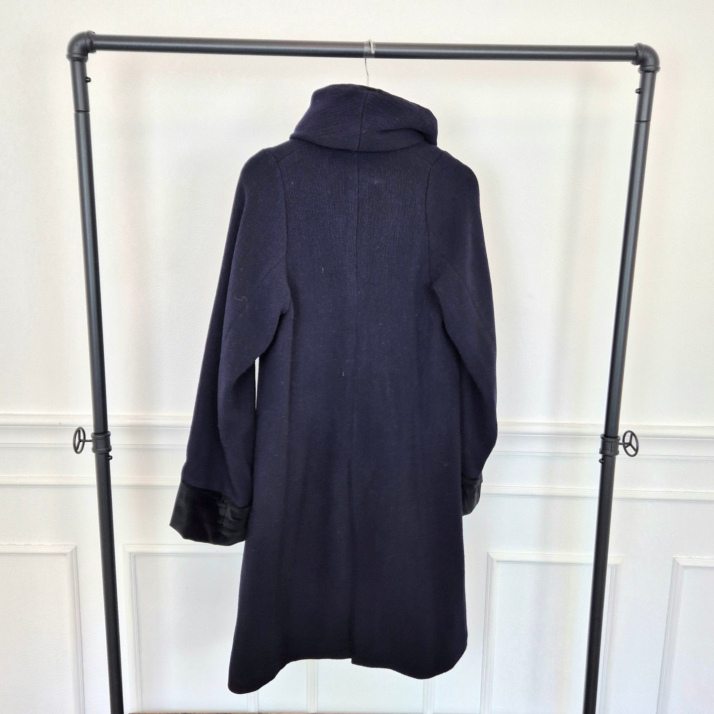 Romeo Gigli | Cappotto blu dettagli velluto
