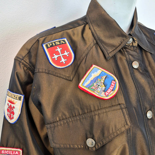 Moschino | Camicia "Made in Italia" con toppe