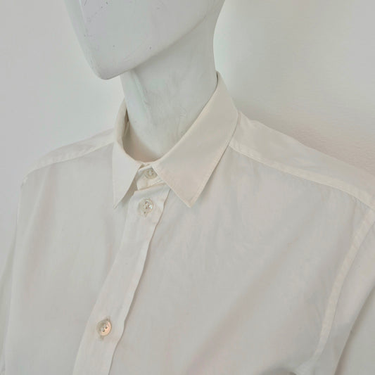 Y's Yohji Yamamoto | Camicia bianca bottoncini madreperla