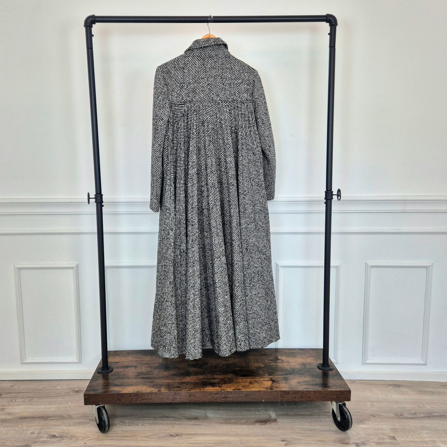 Red Valentino | Cappotto spinato retro plissettato