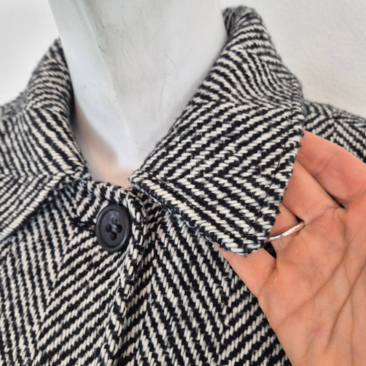 Red Valentino | Cappotto spinato retro plissettato