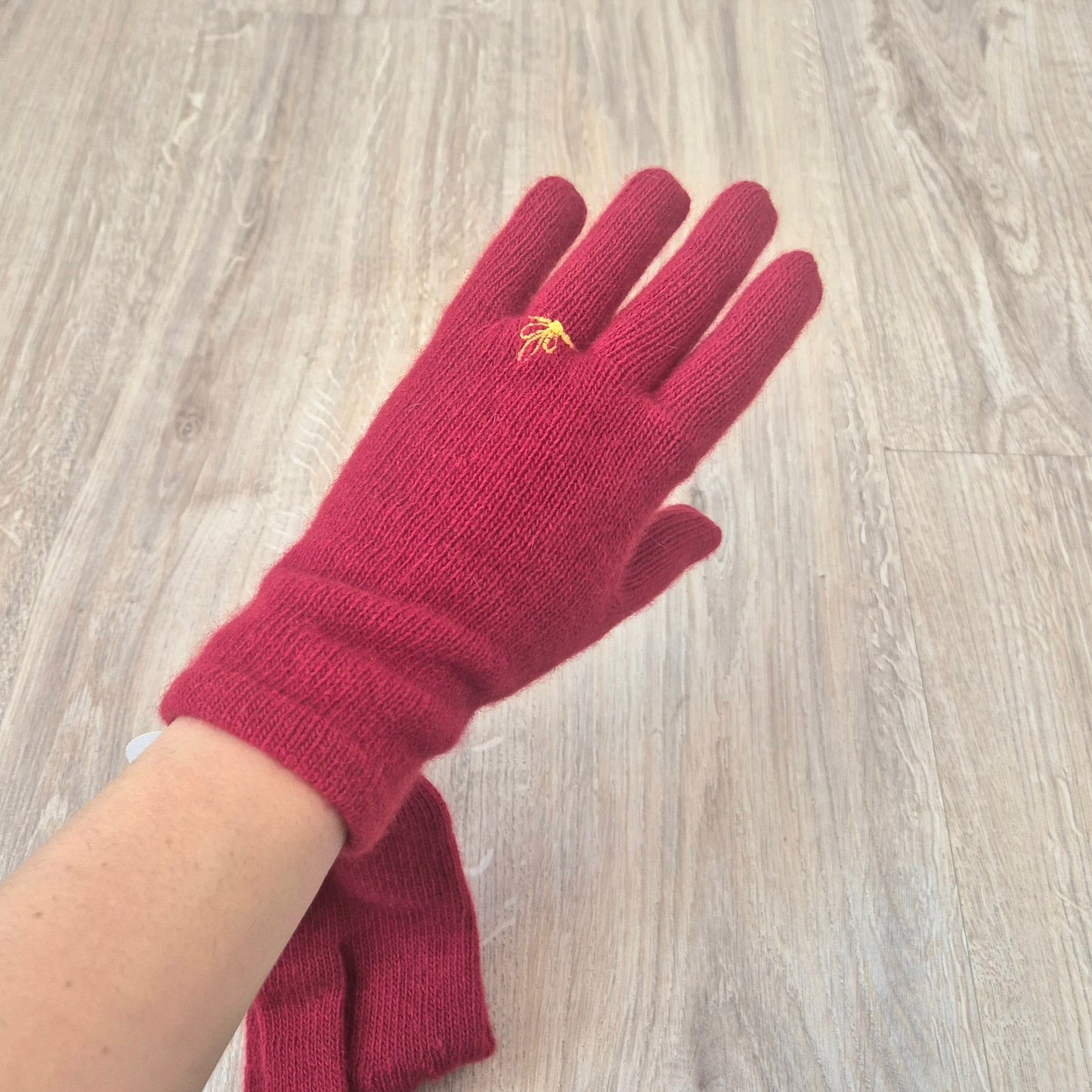 Moschino | Guanti "Don't forget" cashmere