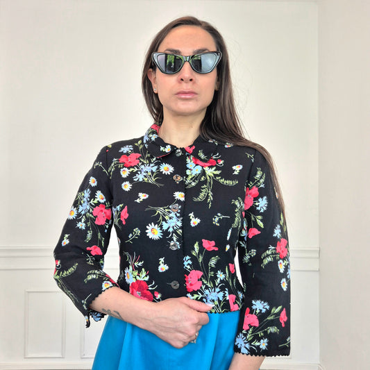 Kenzo | Giacchino stampa margherite e papaveri