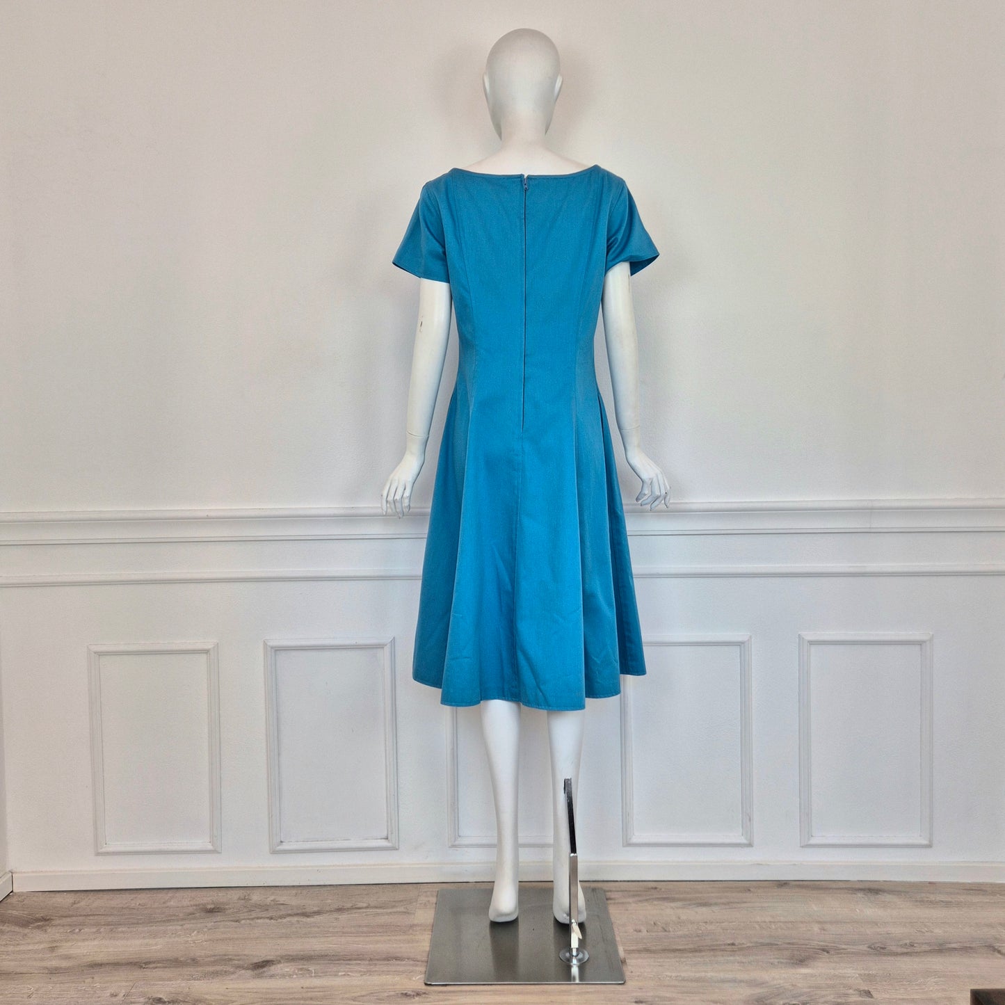 Saint Laurent Rive Gauche | Abito in cotone azzurro