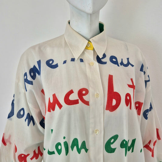 Jc de Castelbajac | Camicia vintage scritte multicolor
