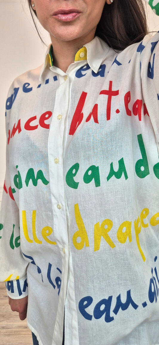 Jc de Castelbajac | Camicia vintage scritte multicolor