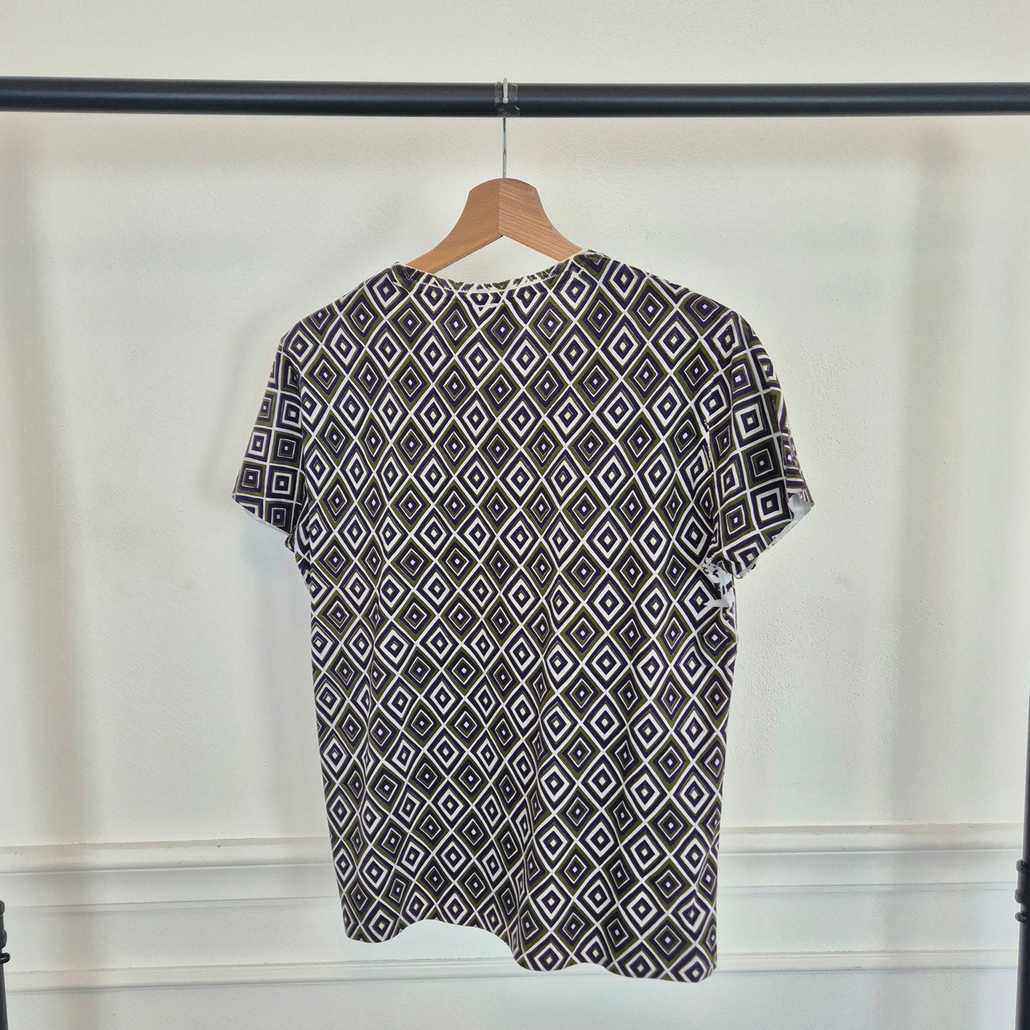 Prada | T shirt rombi viola-verde FW 2012
