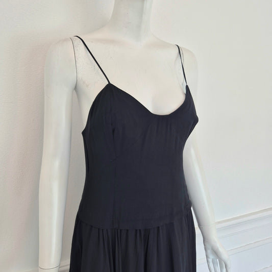 Moschino | Abito vintage in pura seta nero