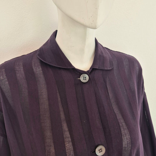 Romeo Gigli | Camicia oversize viola rigoni