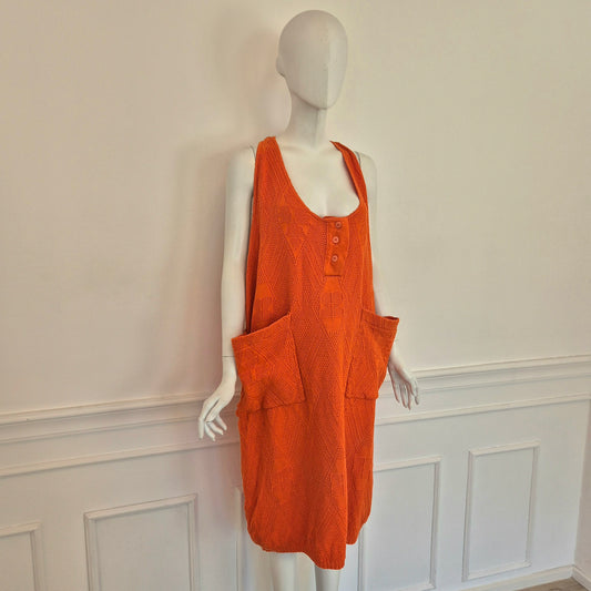Benetton | Abito oversize vintage arancione