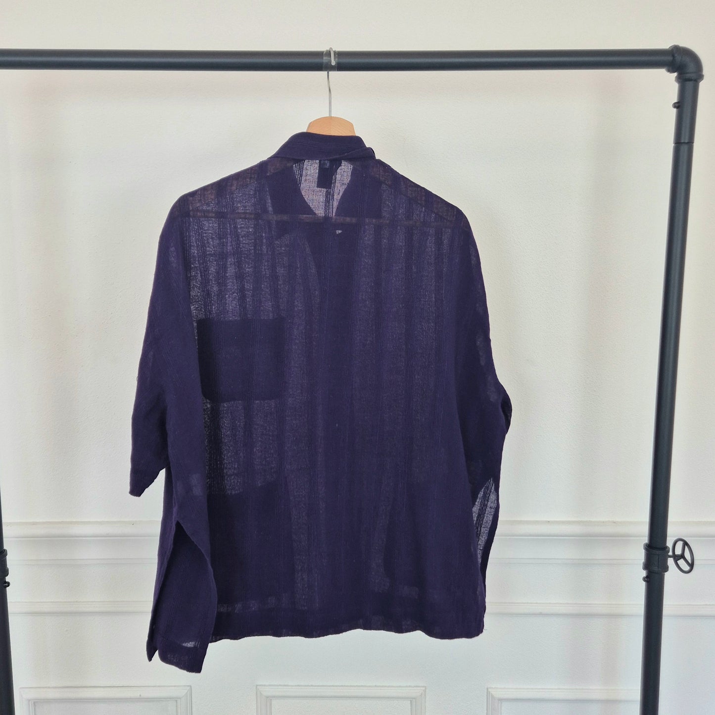 Romeo Gigli | Camicia estiva cotone garzato viola