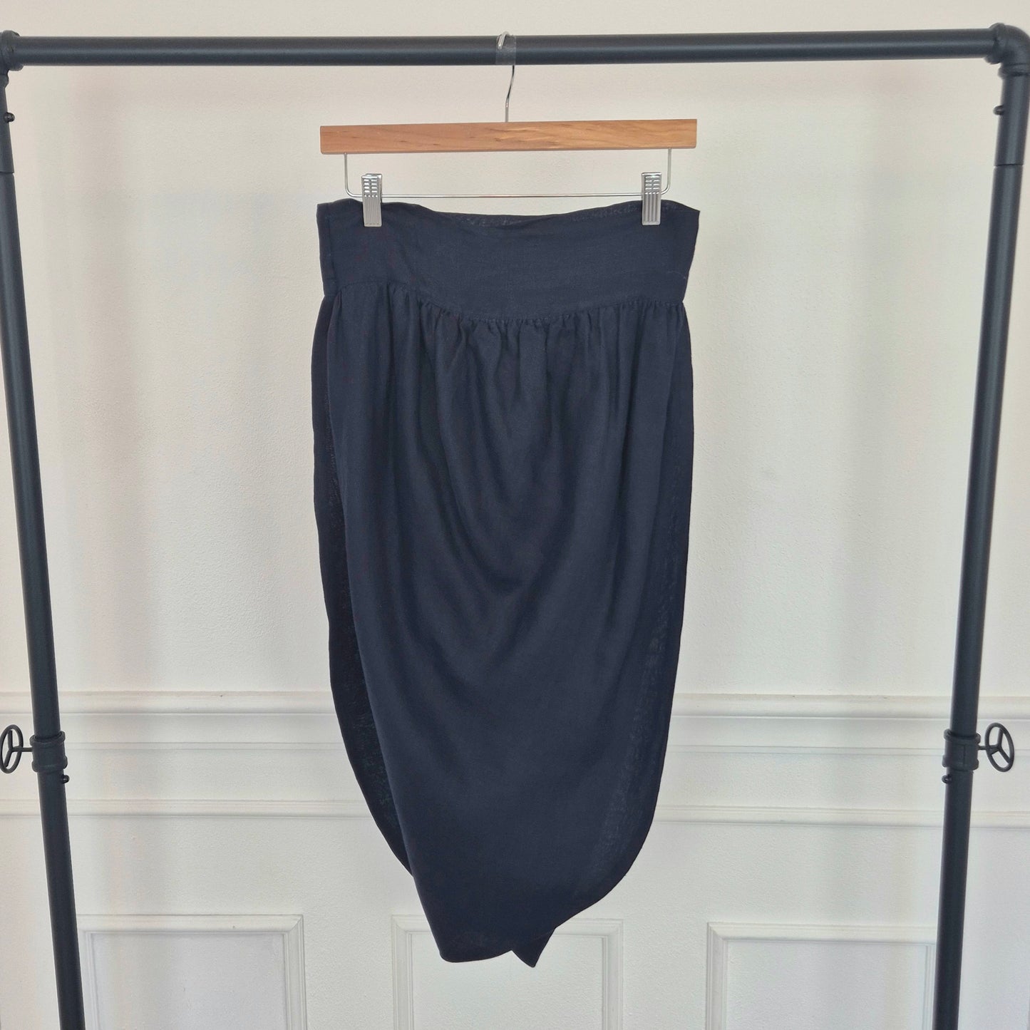 Romeo Gigli | Tulip skirt lino blu