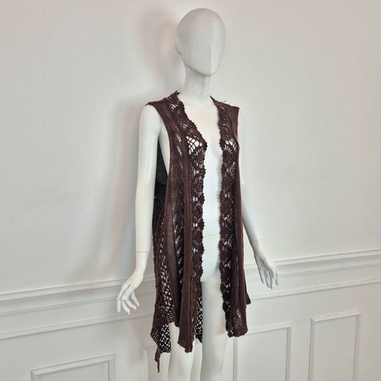 Twin set Simona Barbieri | Gilet cotone crochet