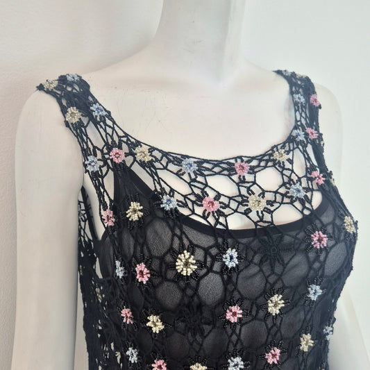 Moschino | Top crochet perline