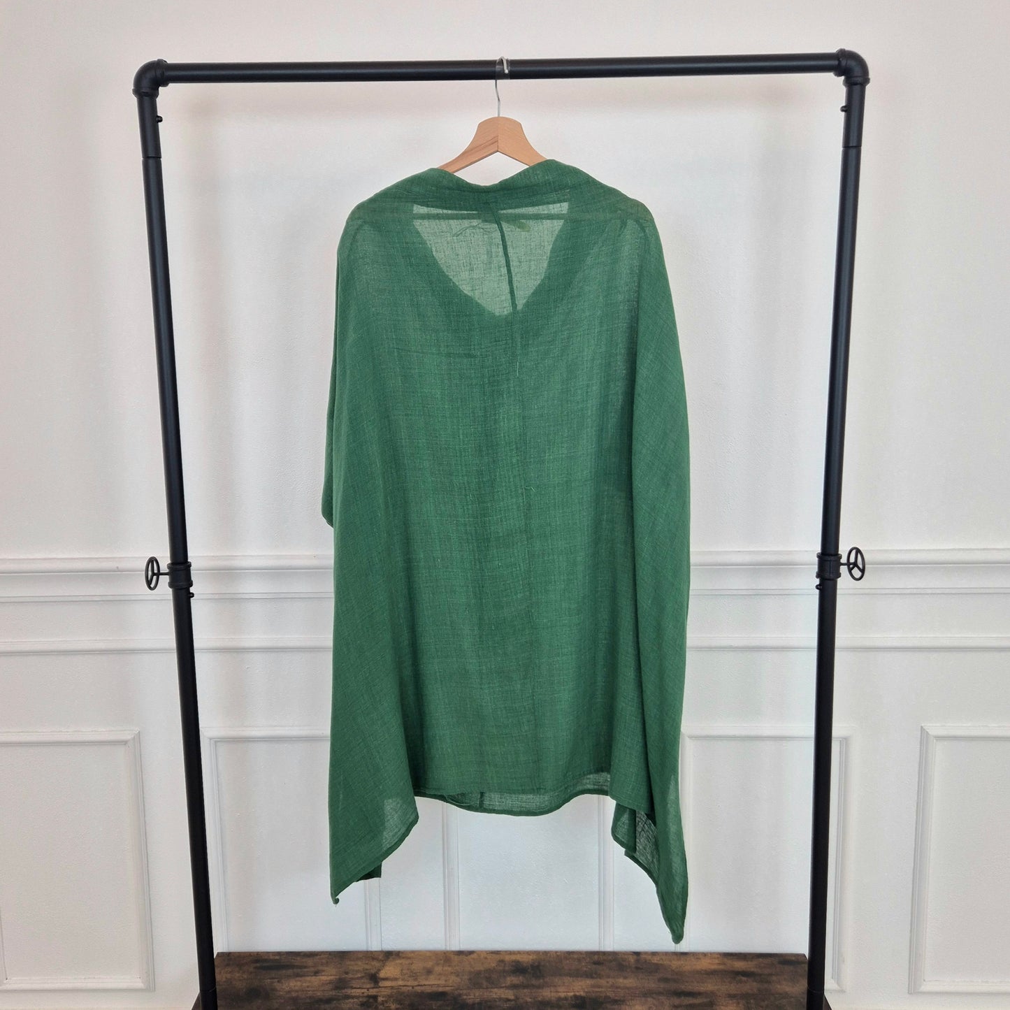 Romeo Gigli | Abito verde oversize cotone garzato