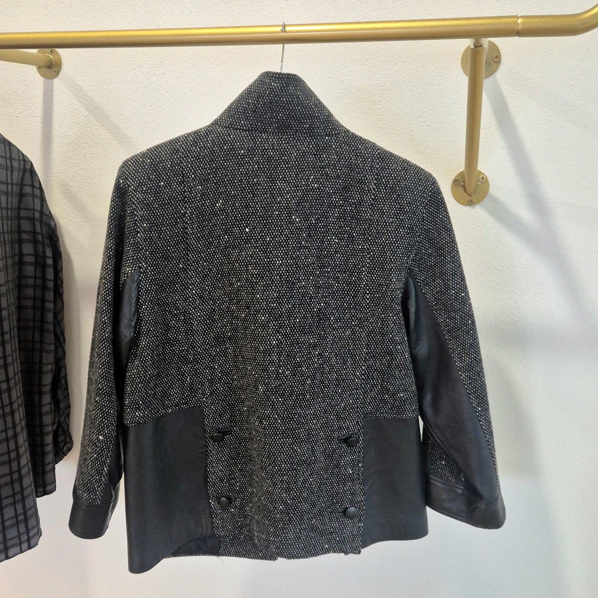 Alberta Ferretti | Giacca in lana e pelle