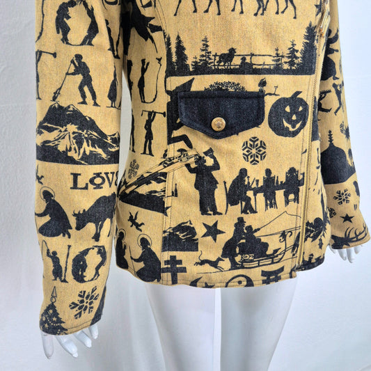 Moschino | Giacca con zip - disegni autunnali e invernali