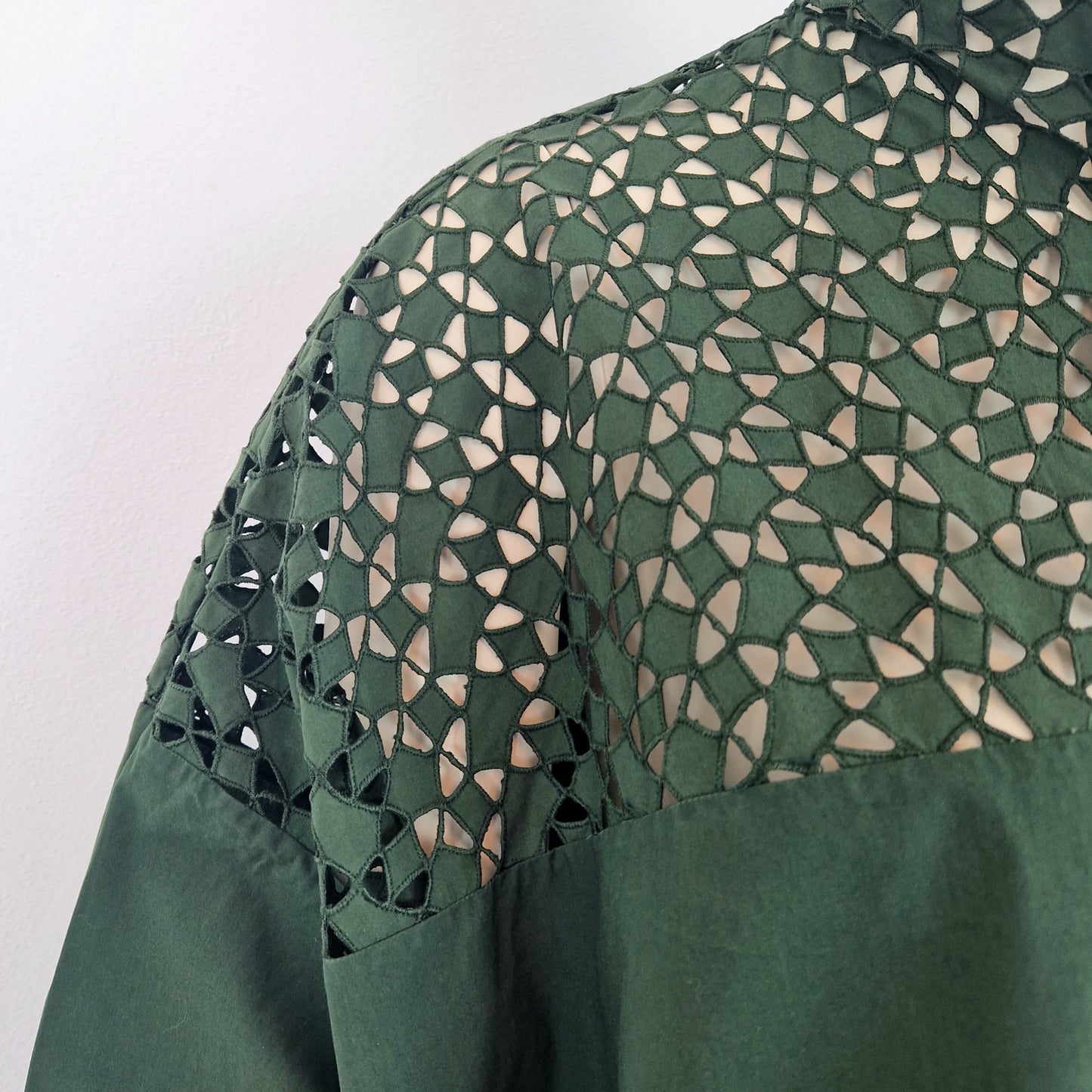 Camicia Romeo Gigli verde oversize