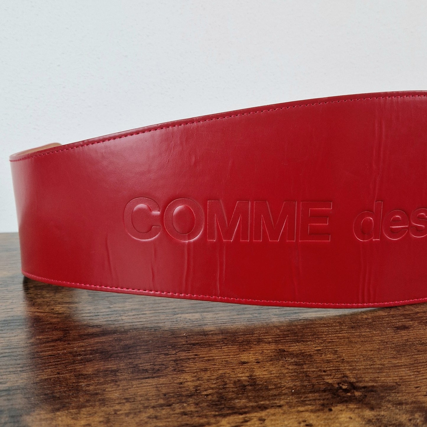 Cinturone maxi Comme des Garçons rosso