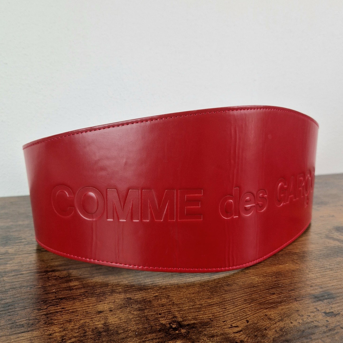 Cinturone maxi Comme des Garçons rosso