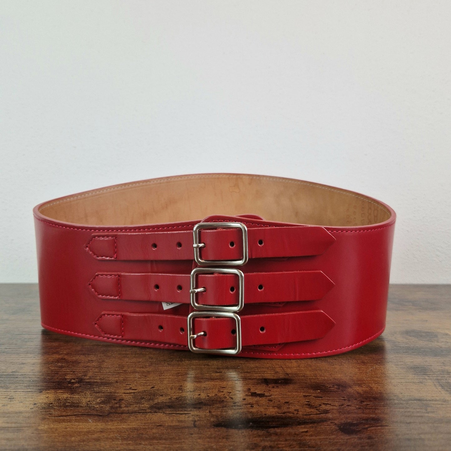 Cinturone maxi Comme des Garçons rosso