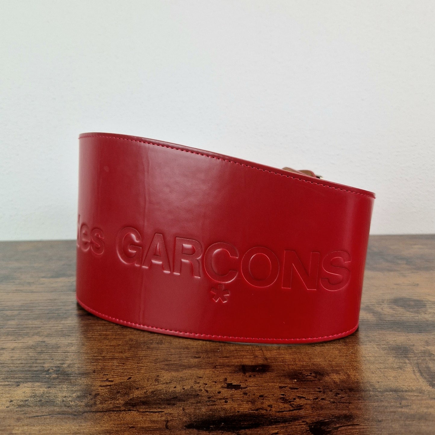 Cinturone maxi Comme des Garçons rosso