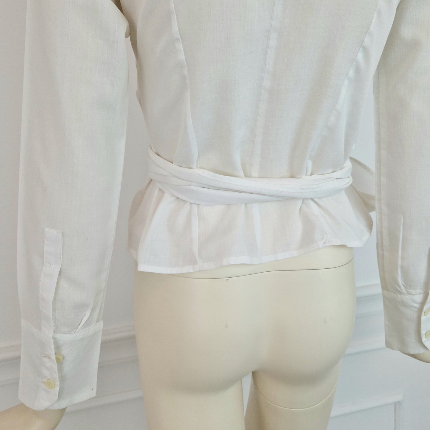 Camicia bianca Romeo Gigli maxi fiocco